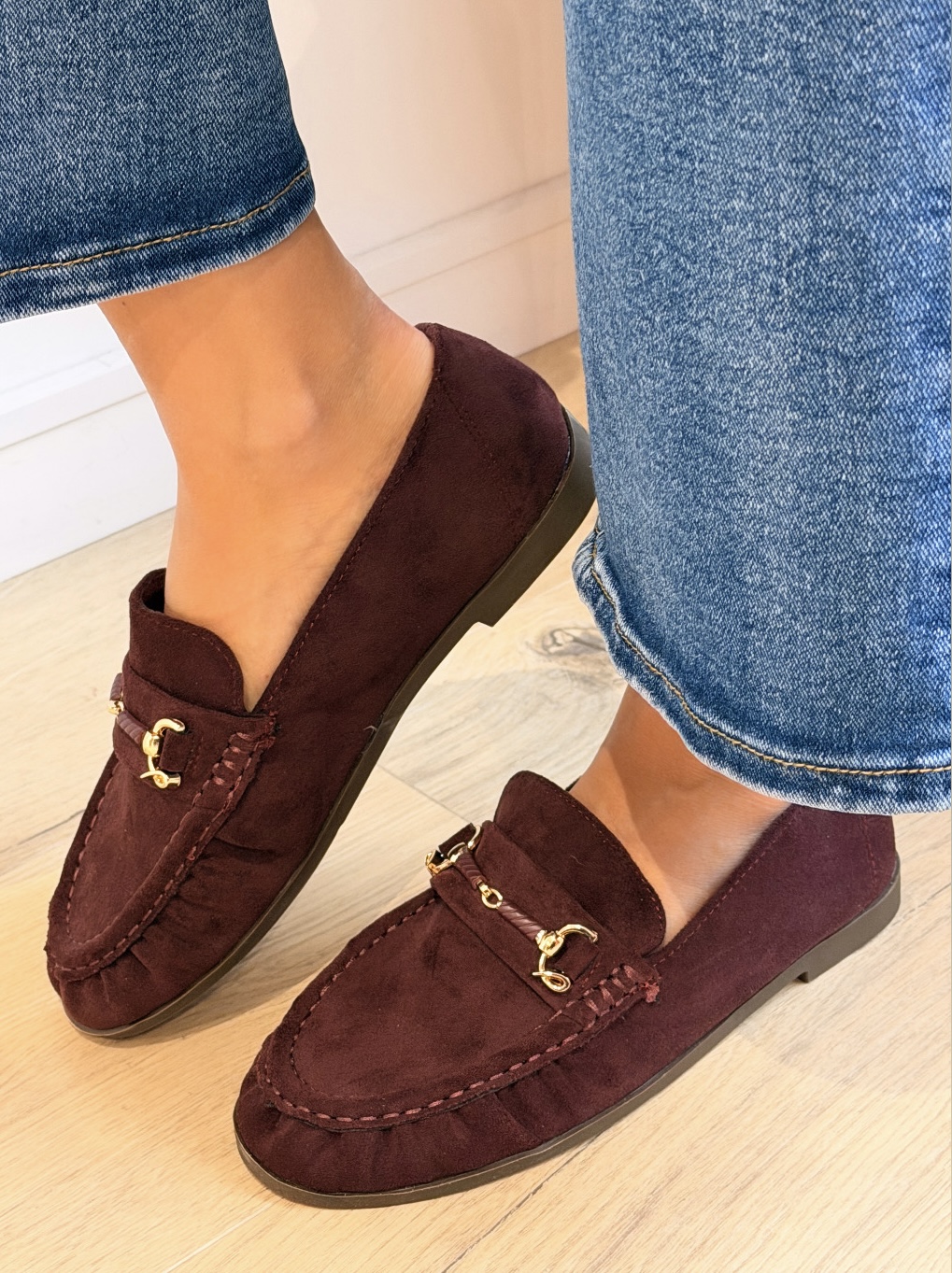 Mocassins « GIULIA » bordeaux