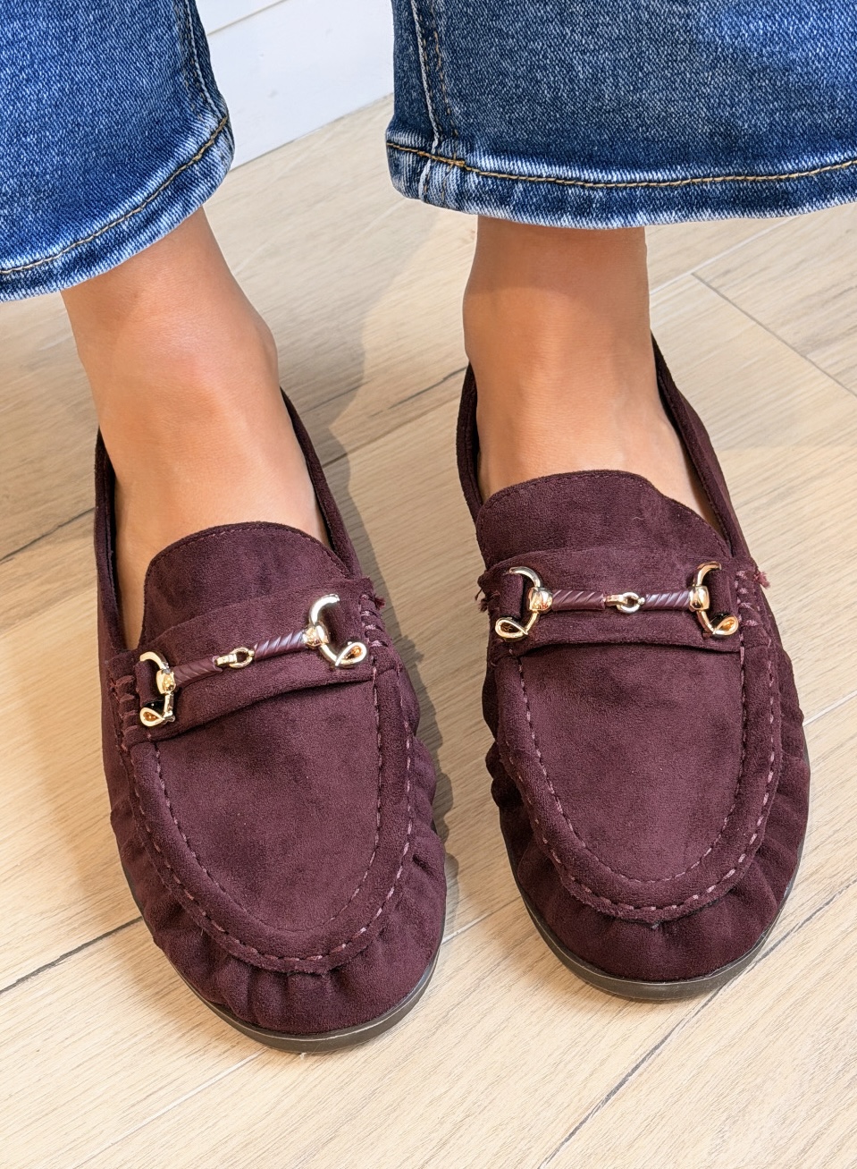 Mocassins « GIULIA » bordeaux – Image 2