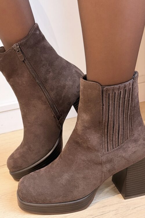 Bottines « CARMEN » CHOCOLAT